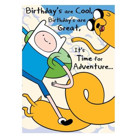 Time For Adventure Time Birthday Card £1.75